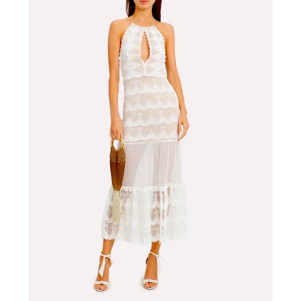 Nightcap White Lace Maxi Dress